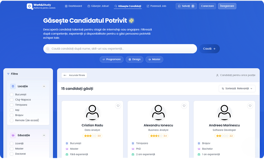 Gestionarea Inteligentă a CV-urilor